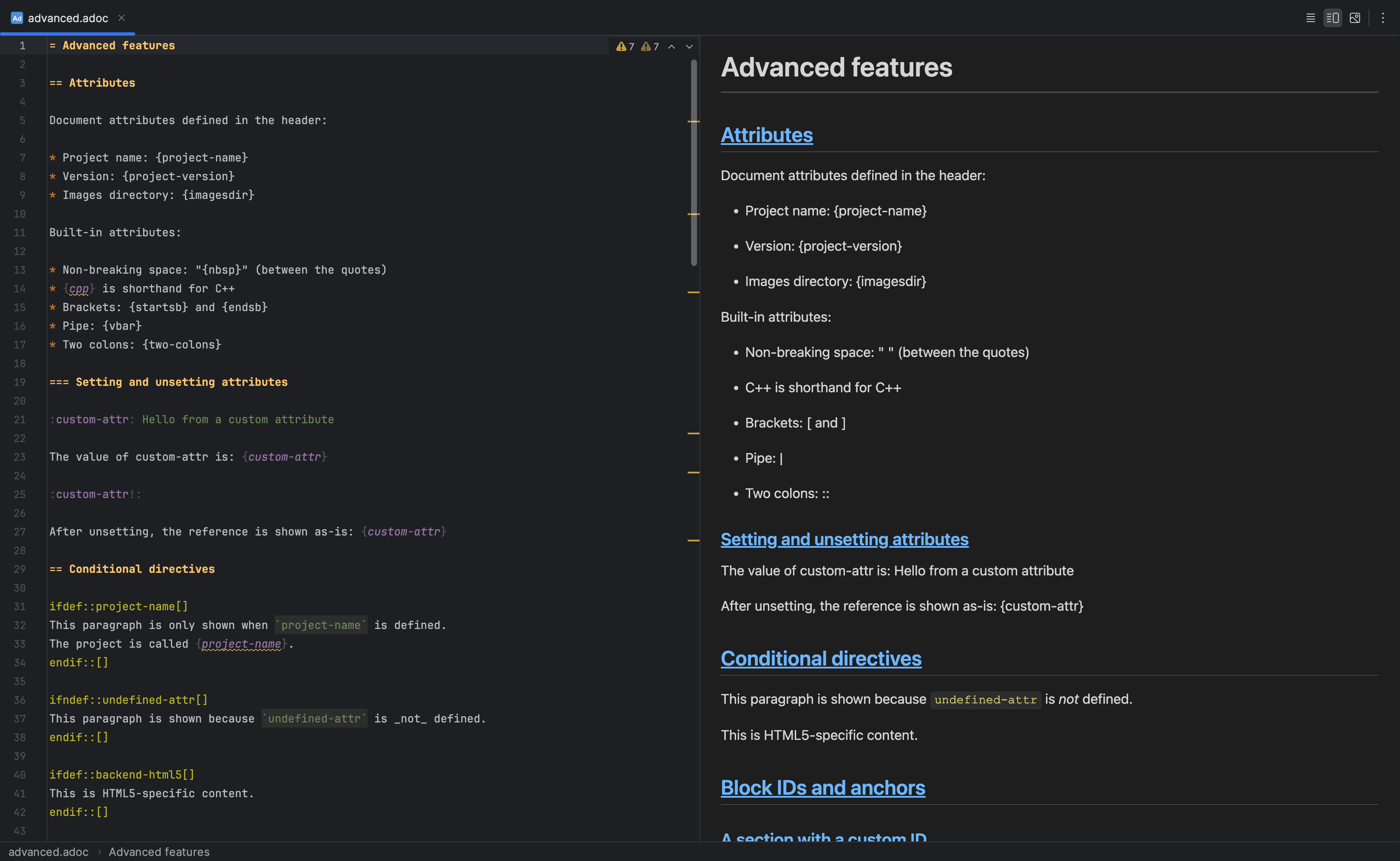 AsciiDoc Pro in action